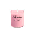 Glass Candle "Born To Be Cute" Cotton Scent